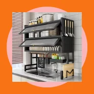 Escorredor de Louça Inox Fruteira Organizador de Armário de Cozinha