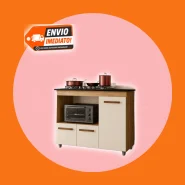 Balcão para Cooktop 4 Bocas 3 Portas Ana Cozinha Móvel