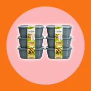 Kit 6 Potes Herméticos Plásticos Pague 3 Leve 6 Alta