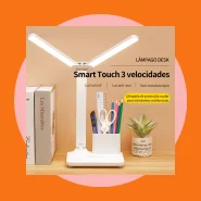 Luminária Abajur de Mesa Lâmpada de Estudo de LED Grande