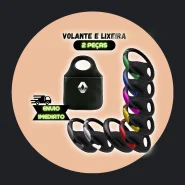 Capa de Volante Colorida Proteção Lixeira Personalizada Carro