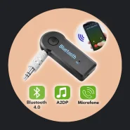 Adaptador Bluetooth Aux P2 para Carro Receptor de Música Wireless