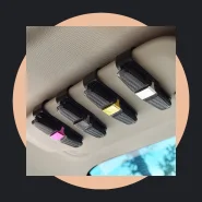 Suporte para Óculos Multifuncional Viseira Solar de Carro de Sol