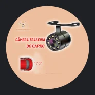 Câmera Veicular de Ré Borboleta 8 LED Visão Noturna，câmera Ré