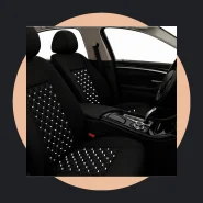 Capa de Banco Automotivo Carro Tecido Grosso Diamantado Reforçado
