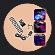 Kit para Iluminação Interior Carro Luz LED Neon RGB C