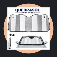 Protetor Solar de Parabrisas Quebrasol com Ventosas Rigido Painel