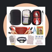 Kit de Emergência para Carro 9 Peças Cabos de Chupeta