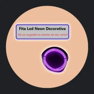 Fita de LED Neon Painel Interior Carro Decoração Automotiva Tunning