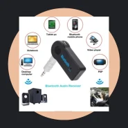 Receptor Bluetooth P2 3.5mm para Carro e Som Adaptador Áudio