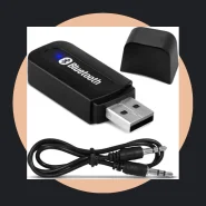 Receptor Adaptador Bluetooth USB P2 Audio Música Som Carro
