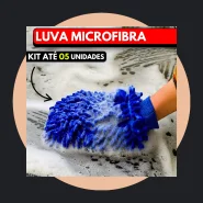 Luva de Microfibra Multifuncional Automotiva Lavagem Carro Multiuso