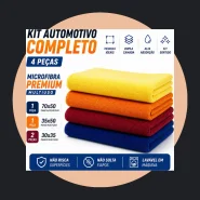 Kit Panos Microfibra Dupla Camada 400gsm Automotivo Completo! 4