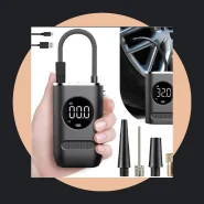 Mini Compressor de Ar Portátil Recarregável Digital USB Calibrador