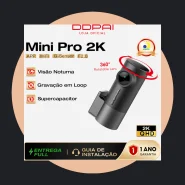 Ddpai Mini Pro Uber Câmera Veicular 2k Ângulo de 140°