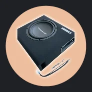 Caixa Som Amplificada Carro Mini Slim Sub 8 Pol Absolut
