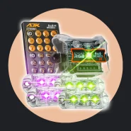 Kit 4 Strobo Ajk 3.0 6w RGB Digital Endereçável