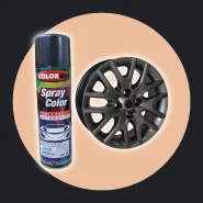 Tinta Spray Automotiva Colorgin Automotivo Grafite P Rodas 300ml Uso
