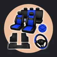 Kit Capa de Banco Automotivo Carro Couro Celta Corsa Classic