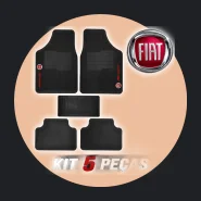 Tapete Borracha Fiat 5 Peças Carro Automotivo Palio Uno Argo