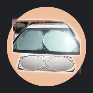 Protetor Solar Dupla-face Tecido Dobrável Corta Sol para Carros
