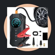 Compressor de Ar Portátil Digital Recarregável Inflador Pneu Carro
