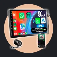 Central Multimídia 9 Polegadas Mp5 Carplay Android Auto sem Fio