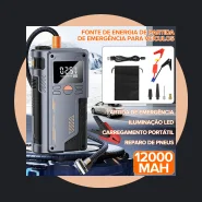 Jmjn Compressor de Ar Portátil 150psi Digital 12000mah Lcd
