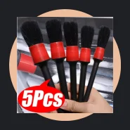 Kit 5 Pincel de Higienização Automotiva Carro