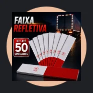 Kit Faixa Refletiva para Caminhão Van Onibus Carreta Adesivo