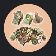 Kit 10 Parafusos 10 Porcas Clip Tipo U para Fixação