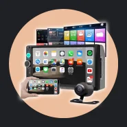 Central Multimídia 2 Din Bluetooth USB Sd Fm Radio Câmera