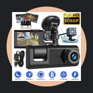 Câmera Carro Wi-fi Dupla Full HD 1080p Frente e Traseira