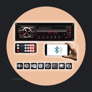 Rádio Automotivo Multimídia Fi Mp3 Bluetooth USB Sd Áudio HD