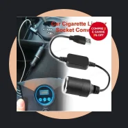 1 Peça Adaptador Conversor de Soquete de Isqueiro 5v 2a