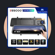 Essgoo 10 Inch Câmera Dash Cam 1080p Full HD