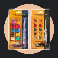Kit 10 Fusíveis com Chave de Teste Automotivo com Médio