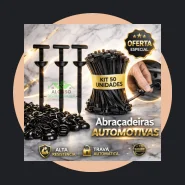 Kit 100 50 20 Abraçadeira Automotiva Nylon Cinta Fivela Plástica