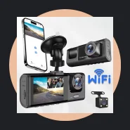 Câmera Veicular Full HD 1080p 3 Lentes com Tela Lcd