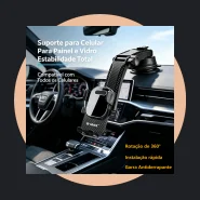 Suporte de Celular Veicular Automotivo para Carro Painel Para-brisa
