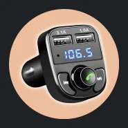 Adaptador Bluetooth Carro Transmissor Fm Carregador Veicular