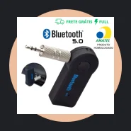 Adaptador Receptor Bluetooth USB P2 Música Chamada Som Carro