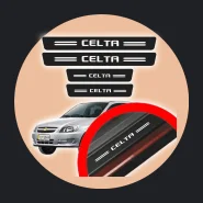 Soleira Proteçao Porta Celta Universal Vinil para Carro Automotivo