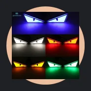Gs 2 Pçs LED Olho do Diabo Luz da Placa