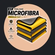 Flanelas Pano Toalha Microfibra Automotiva 1,2 e 3 Unidades