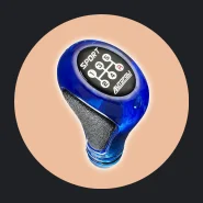 Manopla Bola de Câmbio Esportiva Gol Parati G1 G2 G3