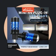 Canbus H4 9003 Hb2 LED Farol Lente do Projetor 54.5w