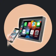 Multimídia Som de Carro Universal Carplay Android e Ios Tela