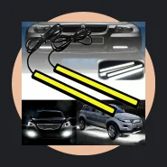 Luzes Diurnas Drl LED Brancas Ultrabrilhantes para Carros e Fácil