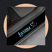 Adesivo Personalizado Nome Carro Moto Holográfico Várias Cores